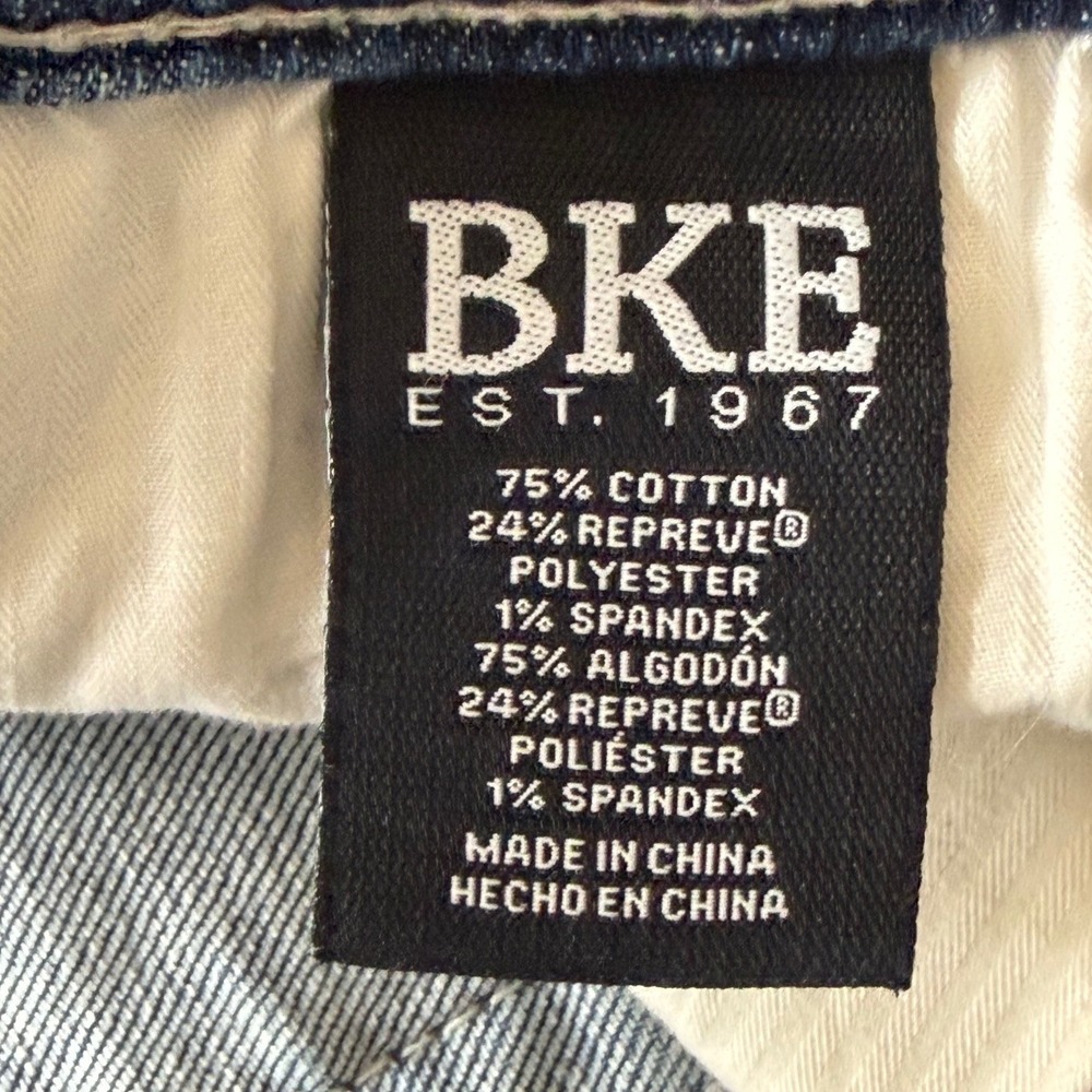 BKE Tyler Jeans Mens 36x32 Blue Straight Leg Medium Wash ABP23244R - Picture 8 of 10